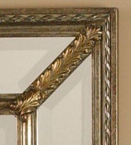 <span class=keywords><strong>Miroir</strong></span> mural magnifique avec cadre en bois Antique, 1 pièce, <span class=keywords><strong>miroir</strong></span> biseautés - Product Image 4