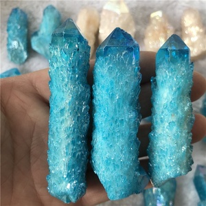 Tự nhiên thô thạch anh đá điểm xương sống màu xanh <span class=keywords><strong>Aura</strong></span> tinh thần tinh thể cụm để trang trí - Product Image 6