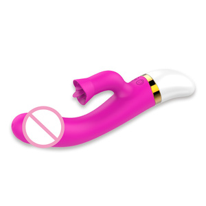 NEZEND Mainan Seks Wanita Silikon 2 In 1, Vagina Wanita Kelinci Bergetar Dildo Vibrator Pemijat Dildo - Product Image 3