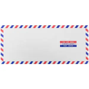 Agent Top Quality Size 4.13 x 9.5 inches Colorful Airmail Envelope Recycled Envelopes