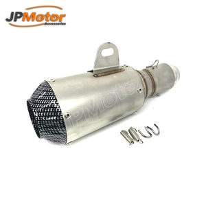 JPMotor encargo acero Inox Universal 51mm deporte de la motocicleta escape tubo de titanio para bicicleta Motor - Product Image 1