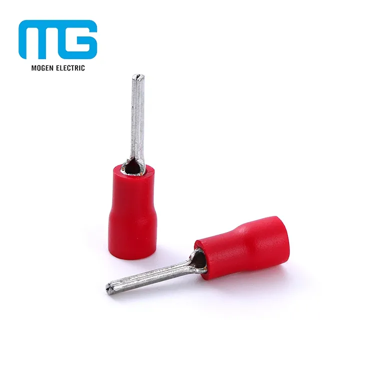 Pin type insulated copper crimp solder terminal lugs