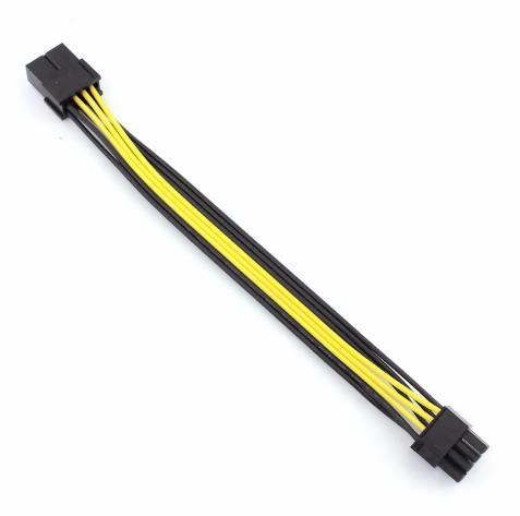 PCI Express 8P to 6+2Pin GPU Graphics Card Power Supply Cable Cord 20cm