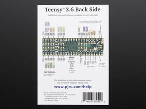 <span class=keywords><strong>Teensy</strong></span> 3.6 avec broches de connexion MK66FX1M0VMD18 - Product Image 5