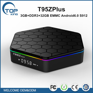 Octa Core Android 6.0 TV Box Amlogic S912 <span class=keywords><strong>t95z</strong></span> <span class=keywords><strong>PLUS</strong></span> 2.4G 5G Wifi 1000 M Ethernet3G/32G set top box - Product Image 1