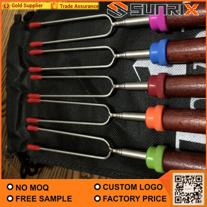 Guimauve Torréfaction Fourche BARBECUE EN Rotation Bâton Chaud Chien Fourche