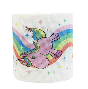 Papier toilette ZEADEER Licorne et Arc-en-ciel, 1 rouleau avec 200 feuilles, 3 plis - Product Image 1