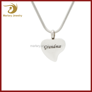 Memorial de La <span class=keywords><strong>Abuela</strong></span> y El Abuelo Corazón Cenizas de Cremación Recuerdo Colgante <span class=keywords><strong>Collar</strong></span> de La Joyería - Product Image 6