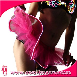 <span class=keywords><strong>Gonna</strong></span> in Organza con Luci LED, Mini Abito da Ballo, Tutù Luminoso, <span class=keywords><strong>Gonna</strong></span> Petticoat con Luci LED all'Ingrosso - Product Image 6