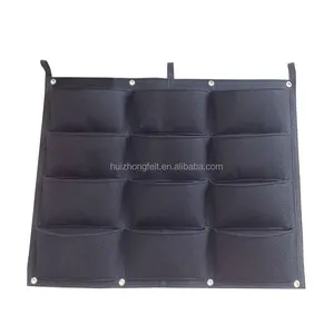 Wall tt paypal vertical garden felt materials indoor living classic black green huizhong non woven felt for felt plant and bags