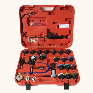 28PCS Radiador Pressão Vazamento Tester Sistema De Refrigeração A Vácuo Purgar Refrigerante Recarga Tool Kit Universal Automotive Vazamento Tanque De Água