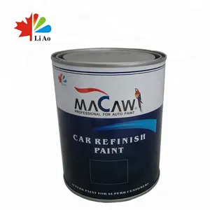 MACAW 2K Cat Mobil Warna Solid, Jet Hitam PU PU, Lapisan Atas Cat Mobil