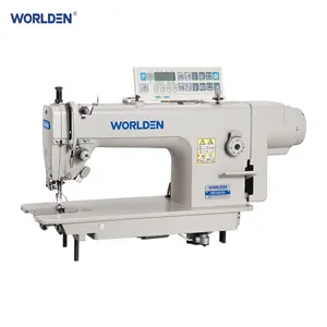 WD- 202 de alta velocidad de servicio pesado de pespunte de máquina de coser Industrial embrague Motor libro máquina de coser