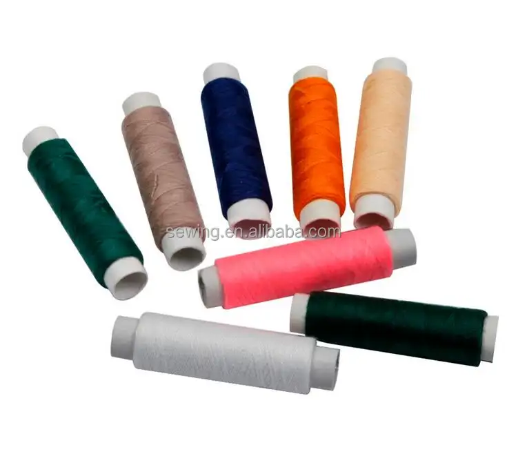 Катушки для швейных ниток D & D 24 цветов, Полиэстеровые нитки, конусы для швейных ниток, принадлежности для шитья 50 м