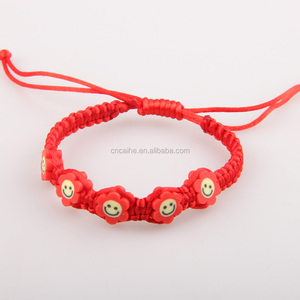 Flores emoji sonrisa emoticon pulseras, pulseras personalizadas - Product Image 4