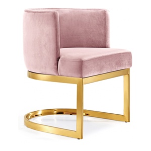 <span class=keywords><strong>Accoudoir</strong></span> de salon rembourré en acier inoxydable, nouveau design moderne avec accoudoirs en or - Product Image 3