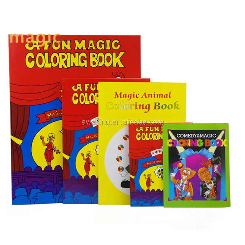 Libros de dibujos animados Children's magic coloring book magic cartoon book/comic book welcome customize