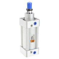 Vérin pneumatique à double effet à course réglable de la série ISO 6431 SI Vérin à piston standard en aluminium