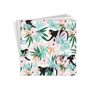 Idées de serviettes en papier, grande taille, décoration de fête style Boho Tropical, vente en gros, livraison gratuite