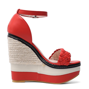 WETKISS OEM Scarpe Da <span class=keywords><strong>Donna</strong></span> Nuova Estate 2019 di Paglia <span class=keywords><strong>Espadrillas</strong></span> <span class=keywords><strong>Sandali</strong></span> Della Focaccina <span class=keywords><strong>Sandali</strong></span> Delle Signore <span class=keywords><strong>Sandali</strong></span> Con Zeppa A Buon Mercato All'ingrosso - Product Image 6