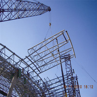 Chine usine de structure en acier Bon prix maison préfabriquée ou toit de stade fermes en acier conception espace cadre stockage toit hangar