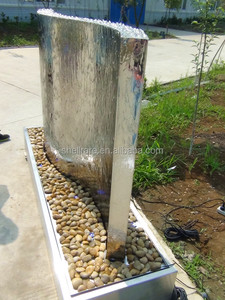 Hot Bán S Shape Thép Không Gỉ Ngoài Trời Vườn Quảng Trường Hội Trường Trung Tâm Mua Sắm Thác Nước Ngoài Trời Đài Phun Nước Với Ánh Sáng LED - Product Image 3