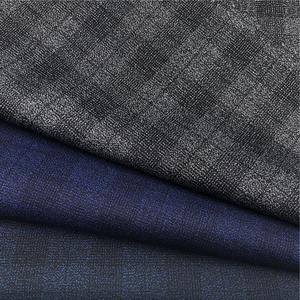 NOUVEAU polyester rayonne spandex matériel plaid design bleu couleur texturé hommes costume pantalon blazer machine TR tissu