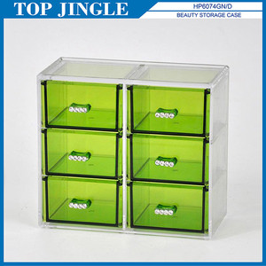 Mallette de rangement en plastique vert à six tiroirs finement traitée pour une utilisation en garage - Product Image 2