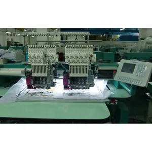 Mixed sequin flat cording 2 head embroidery machine