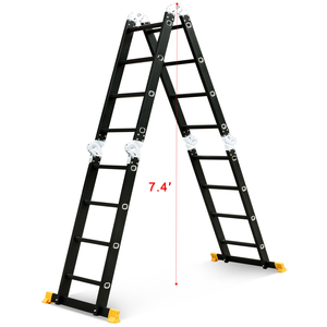 15.5FT Nhôm Đa Mục Đích Thang Mở Rộng Kính Thiên Văn Gấp - Product Image 3