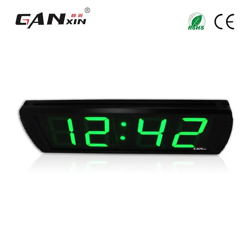 [Ganxin] 2018 зеленый 4 дюймов 4 цифры популярные горячие продажи цифровой светодиодный часы настенные