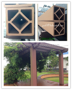 Intérieur de plage, couleur bois, résistante, extérieur composite wpc, pergola cabanas - Product Image 6