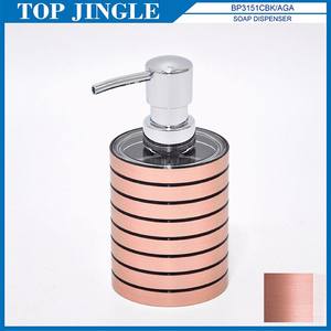 เครื่องจ่ายสบู่และโลชั่นแฟชั่นสีเงินพร้อมสายสีดำ - Product Image 3