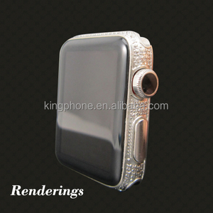 Alta calidad 24kt oro vivienda para apple reloj con botones dorados - Product Image 5