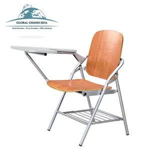 Compensato studio sedie di formazione sedie studente mobili sedia scuola con tablet per la formazione