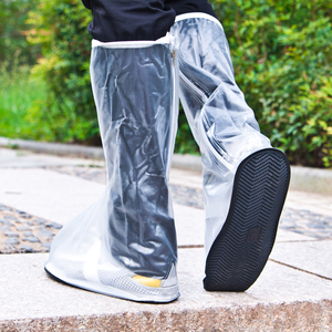 Cubrezapatos <span class=keywords><strong>de</strong></span> <span class=keywords><strong>Lluvia</strong></span> <span class=keywords><strong>de</strong></span> Plástico Duraderos y Antideslizantes <span class=keywords><strong>para</strong></span> Motocicleta y Ciclismo con Cremallera - Product Image 4