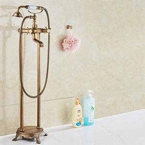 Rubinetto <span class=keywords><strong>per</strong></span> Vasca da Bagno Stile Europeo con <span class=keywords><strong>Miscelatore</strong></span> Doccia Nero Anticato e Soffione XR8808 - Product Image 3