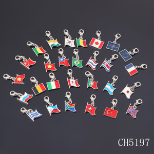 Modejuwelen Wereldvlaggen <span class=keywords><strong>Charms</strong></span> Emaille Charm Wereldwijde Vlag Charm in Bulk - Product Image 2