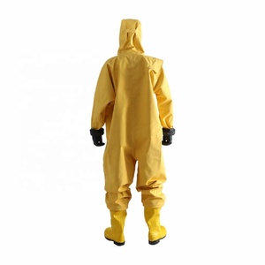 <span class=keywords><strong>Combinaison</strong></span> de sécurité haute visibilité EN 903 pour la lutte contre les incendies et la manipulation de produits chimiques, imperméable, avec matériau PVC modifié - Product Image 3
