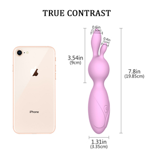 Drahtlose leistungs starke Zauberstab Massage gerät Großhandel OEM ODM Sex Produkte USB-Ladegerät mit Sex Kaninchen Ohren Vibrator für Mädchen Erwachsene - Product Image 3