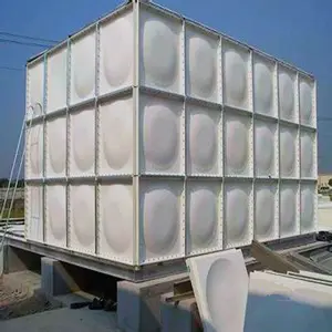 10000 لتر 20000 لتر 30m3 الألياف الزجاجية قابلة للطي خزان المياه الغذاء الصف خزان المياه وحدات GRP خزان المياه