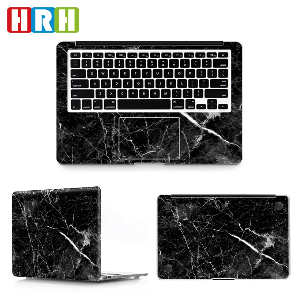 Marmor Schwarz Aufkleber Haut Aufkleber 3m Vinyl Laptop Haut für macbook Pro 13 15 Retina Air A2159 A21412019