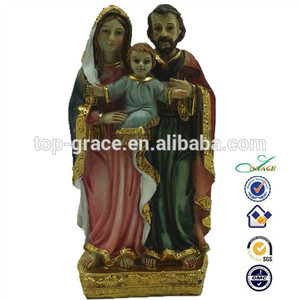 venta caliente de la sagrada familia cristiana arte de la resina figuras - Product Image 1