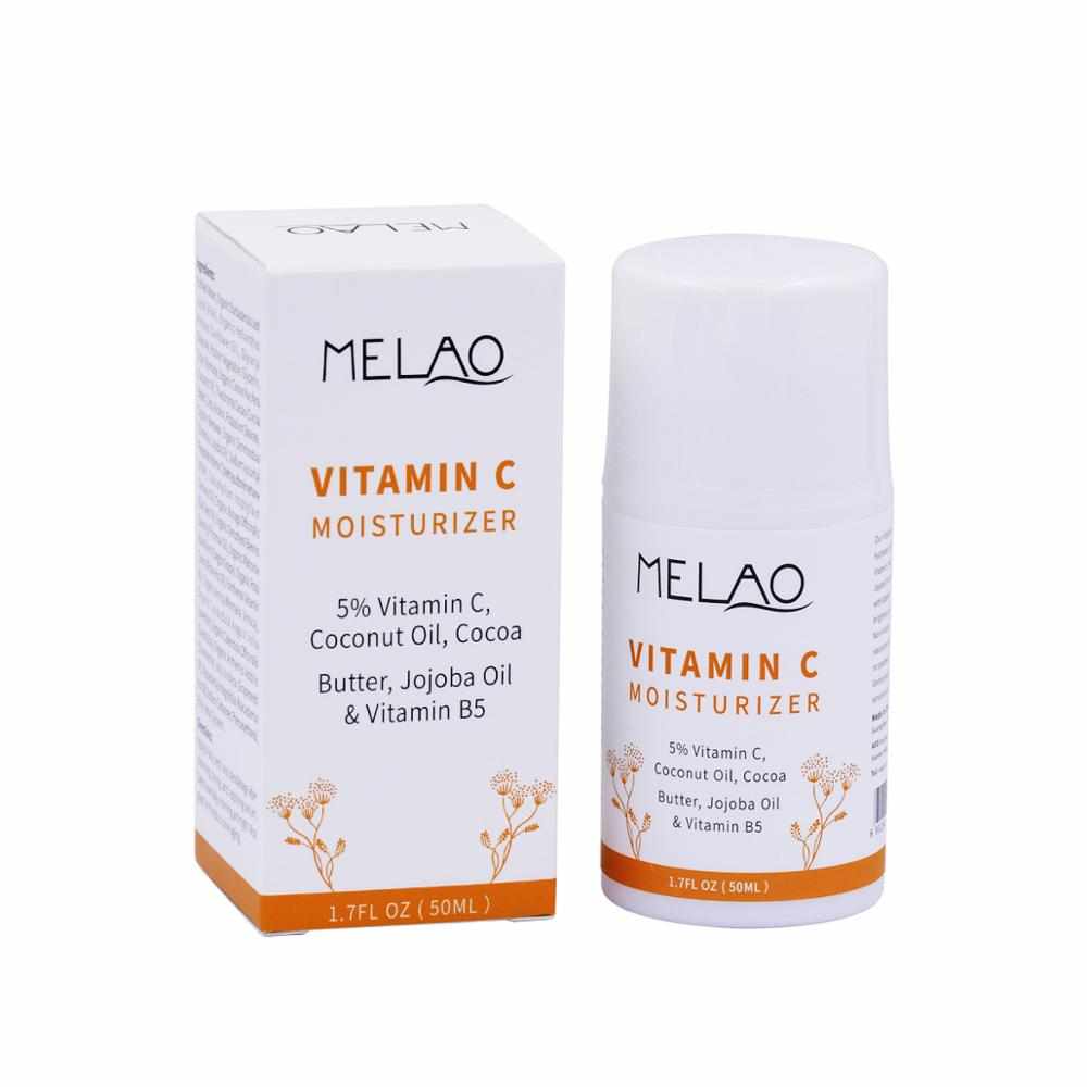 Organics crema de vitamina C para la cara con aceite de coco, manteca de cacao y aceite de Jojoba