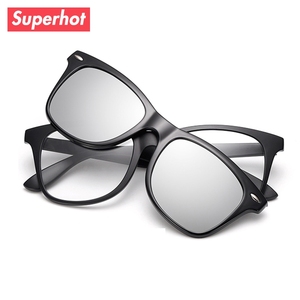 แว่นตากันแดด TR90แบบ 'ขยายแม่เหล็ก' สุดฮอตเลนส์กระจกสีน้ำเงิน/น้ำเงินด้าน2208-2 - Product Image 4