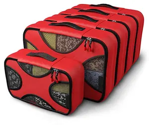 P.旅行时尚防水 5 件旅行行李组织者包装立方体套装-4 个旅行立方体