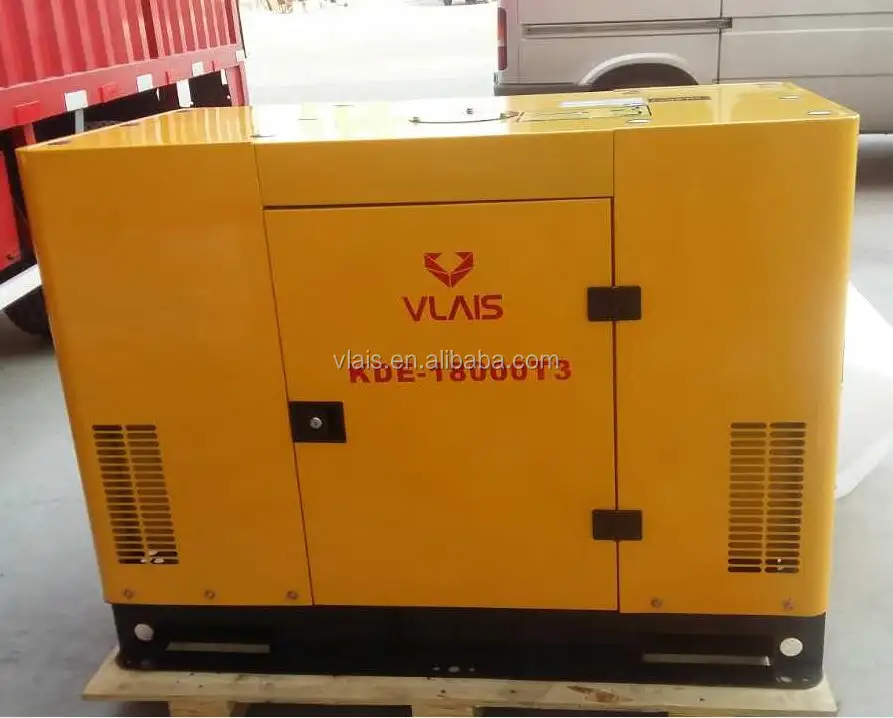 House home used water cooled Diesel genset silent diesel backup power generator genset 12kw 15kva 3 phase Miami