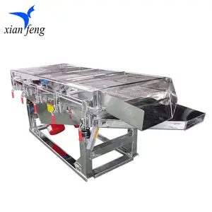 Stainless steel cement 5000 kg screening linear vibrating sieve machinery