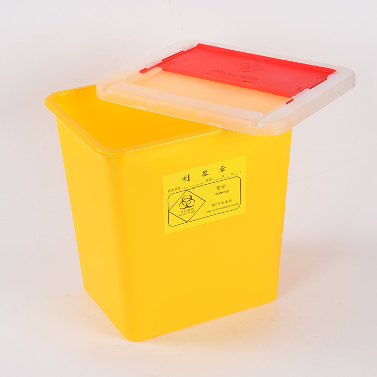 MM-SC8F 8L логотип под заказ медицинский многоразовый одноразовый острый контейнер с крышкой