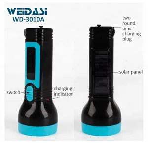 Weidasi iluminação ferramentas de emergência tocha luz led flash lâmpada mão carga tocha luz para uso multifunções